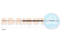 Pull cable, parking brake