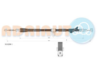 Pull cable, parking brake