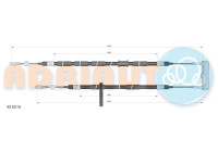 Pull cable, parking brake