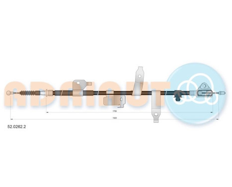 Pull cable, parking brake