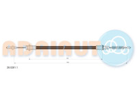 Pull cable, parking brake