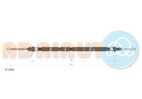 Pull cable, parking brake