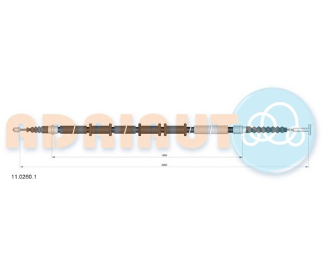 Pull cable, parking brake