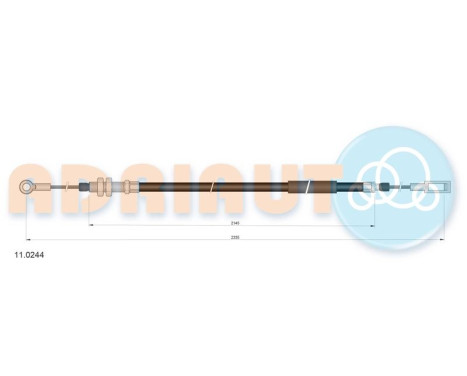 Pull cable, parking brake