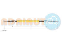 Pull cable, parking brake