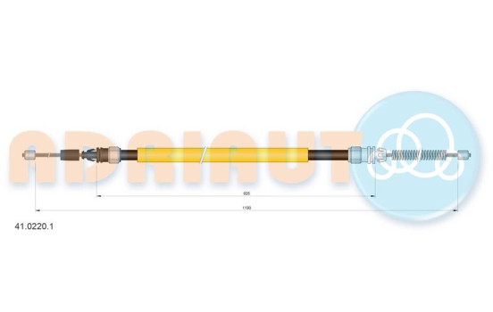 Pull cable, parking brake