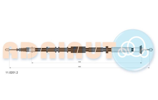 Pull cable, parking brake