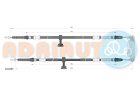 Pull cable, parking brake