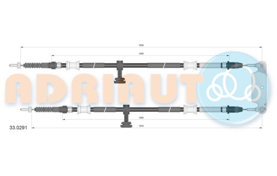 Pull cable, parking brake