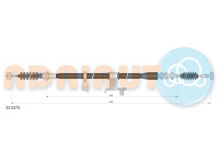 Pull cable, parking brake