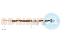 Pull cable, parking brake