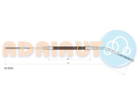 Pull cable, parking brake