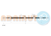 Pull cable, parking brake