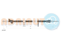 Pull cable, parking brake