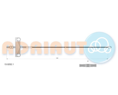 Pull cable, parking brake