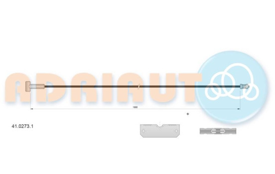 Pull cable, parking brake