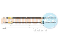 Pull cable, parking brake