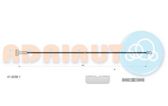 Pull cable, parking brake