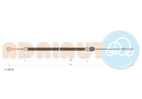 Pull cable, parking brake