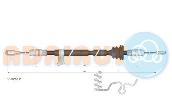 Pull cable, parking brake