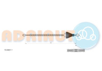 Pull cable, parking brake