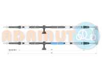 Pull cable, parking brake