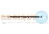 Pull cable, parking brake