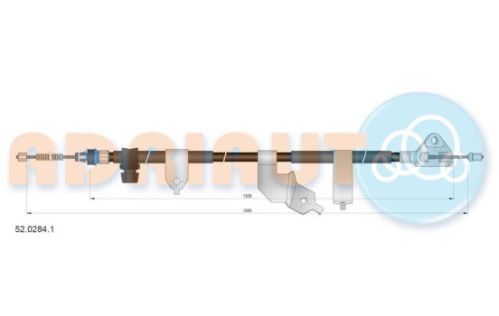 Pull cable, parking brake