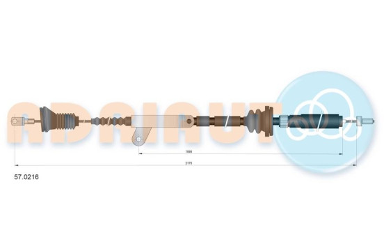 Pull cable, parking brake