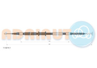 Pull cable, parking brake