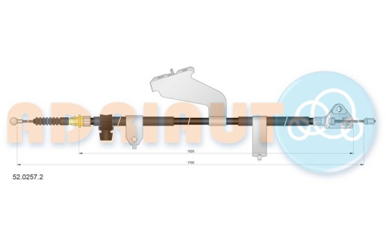 Pull cable, parking brake