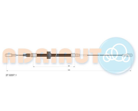 Pull cable, parking brake