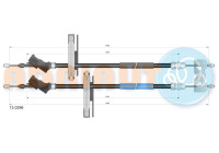 Pull cable, parking brake