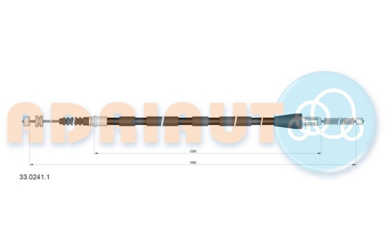 Pull cable, parking brake