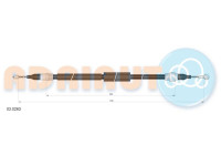 Pull cable, parking brake