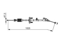 Pull cable, parking brake