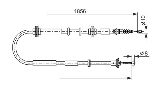 Pull cable, parking brake, Image 5