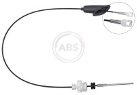 Traction cable, parking brake K14301 ABS