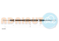 Traction cable, parking brake