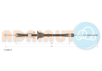 Traction cable, parking brake