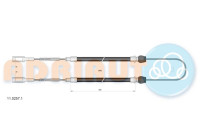 Traction cable, parking brake