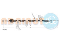 Traction cable, parking brake