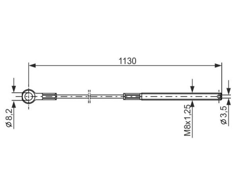 Traction cable, parking brake, Image 5