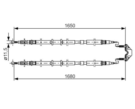 Traction cable, parking brake, Image 2