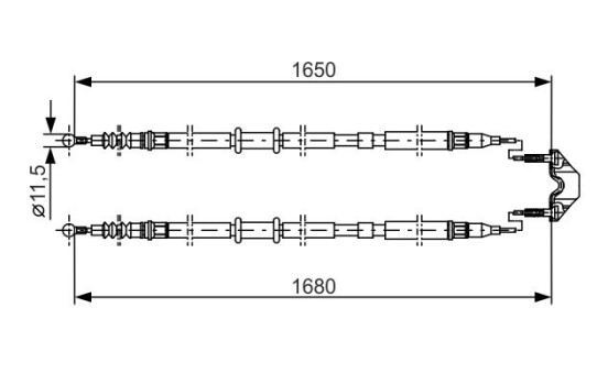 Traction cable, parking brake, Image 2