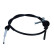 Traction cable, parking brake