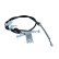Traction cable, parking brake