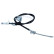Traction cable, parking brake