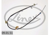 Traction cable, parking brake