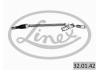 Traction cable, parking brake